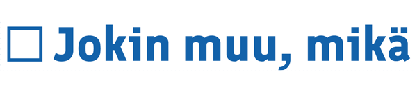 Jokin muu, mikä